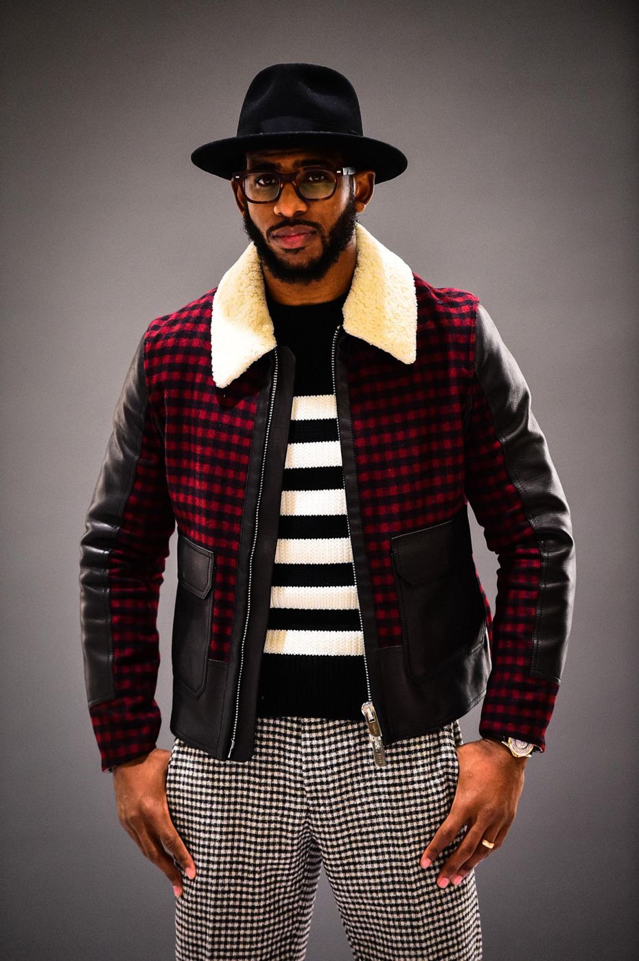 Fashion portrait in a fedora